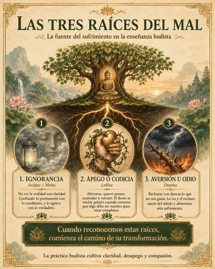 Las tres raíces del mal